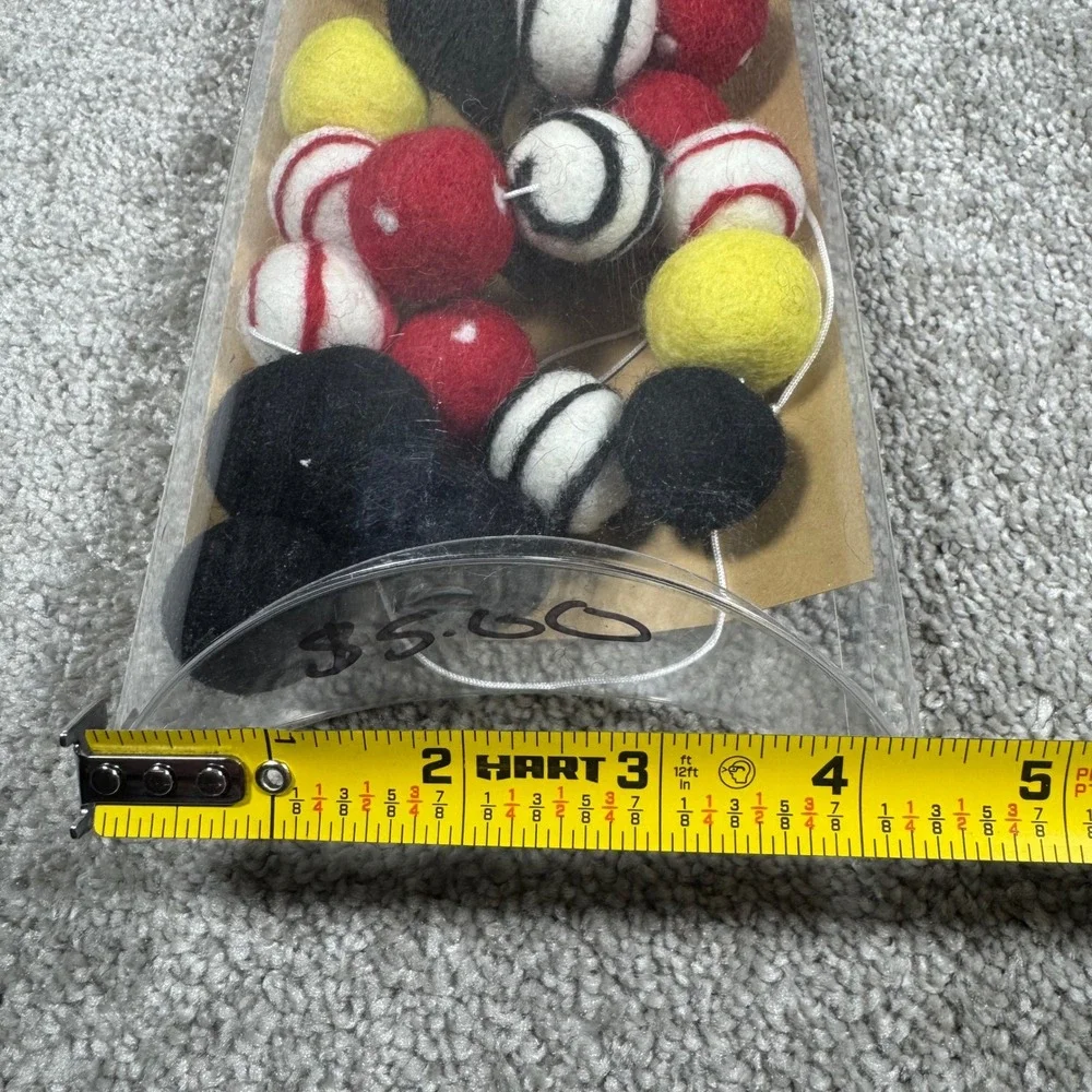 Mickey Garland - Sheep Farm Felt Vacation Countdown Red Black Yellow Wool